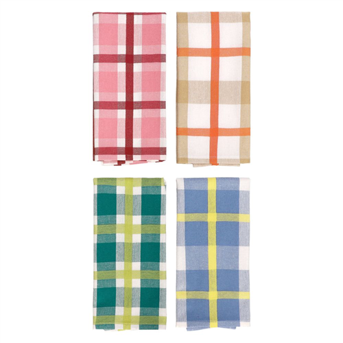 Set 4 paños de cocina algodón 40x60 cm