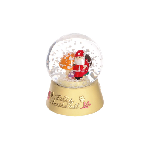 Esfera de vidrio con diseño navideño diámetro 4.6 cm