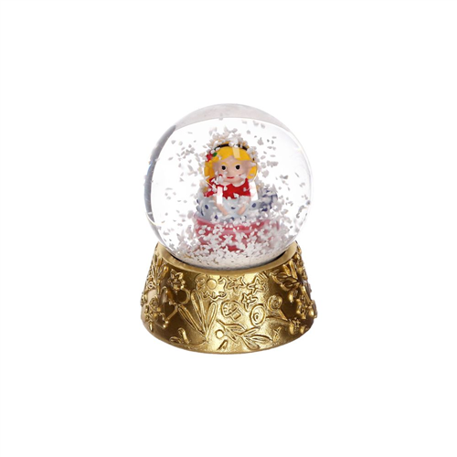 Esfera de vidrio con diseño navideño diámetro 4.6 cm