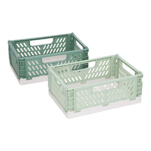 Set 2 canastos plegables 22x15x9 cm