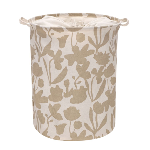 Canasto para ropa sucia de algodón estampado 40x55 cm