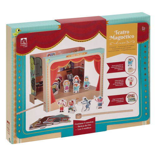 Teatro magnético de madera