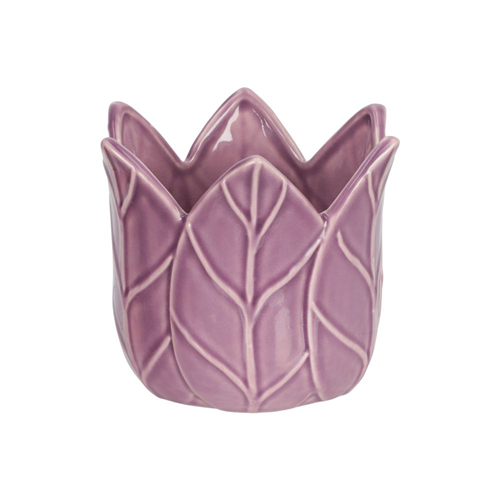 Maceta de cerámica flor 15x13x12.3 cm