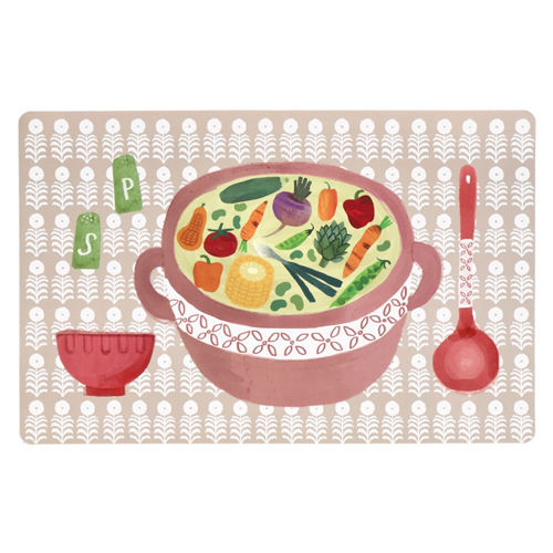 Set de 6 individuales goma eva 43x28 cm