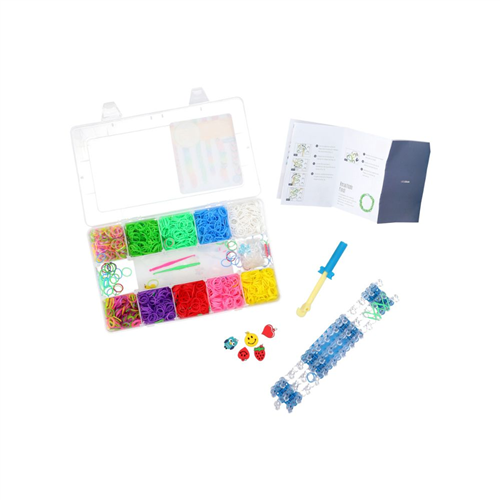 Set Telar con Bandas Elásticas Arcoíris 27.5x17x5.5 cm