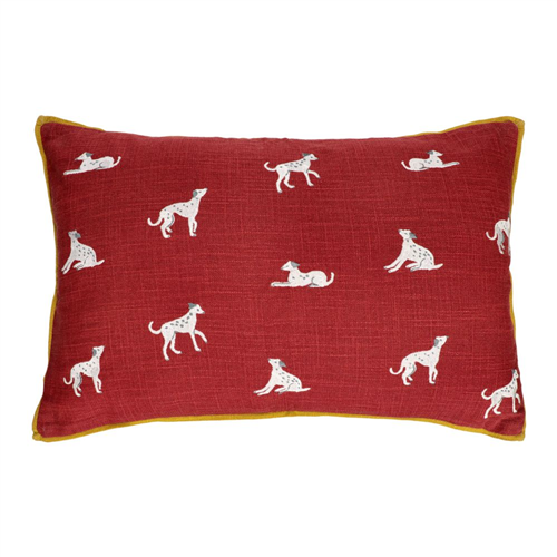 Cojín de algodón bordado 60x40 cm