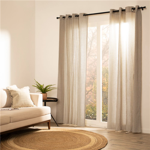Set de 2 Cortinas de algodón con diseño 140x240 cm c/u