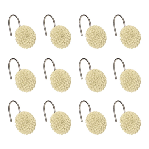 Set 12 argollas de baño de resina flor