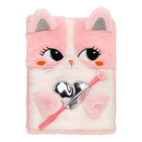 Cuaderno peluche con bolígrafo