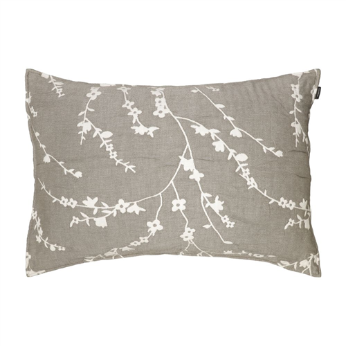 Funda de almohadón de algodón bordado 70x50 cm