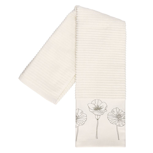 Toalla de mano con detalles bordados 40x70 cm