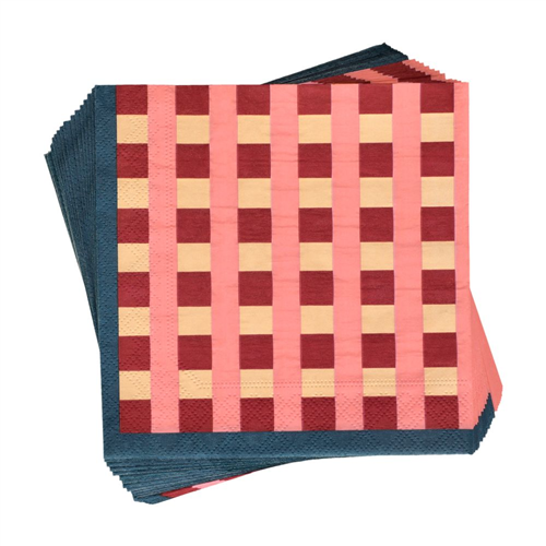 Set de 24 servilletas de papel 16.5x16.5 cm