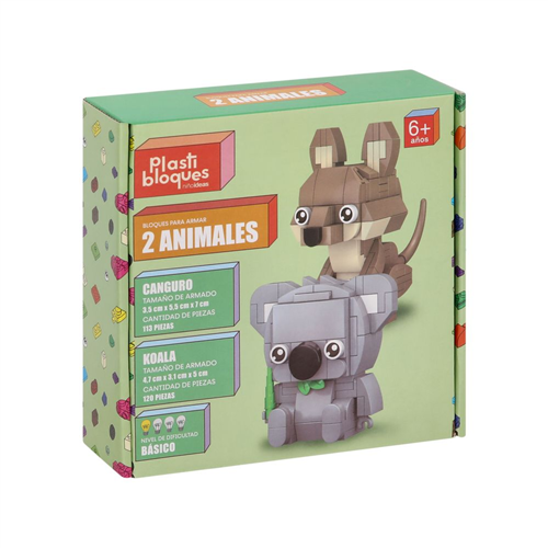 Set minibloques para hacer 2 animales