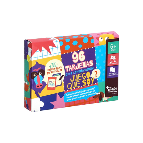 Tarjetas para complementar juego “¿Qué Soy?