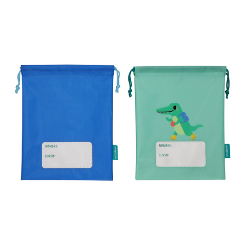 Set 2 bolsas para la colacción 22x27 cm