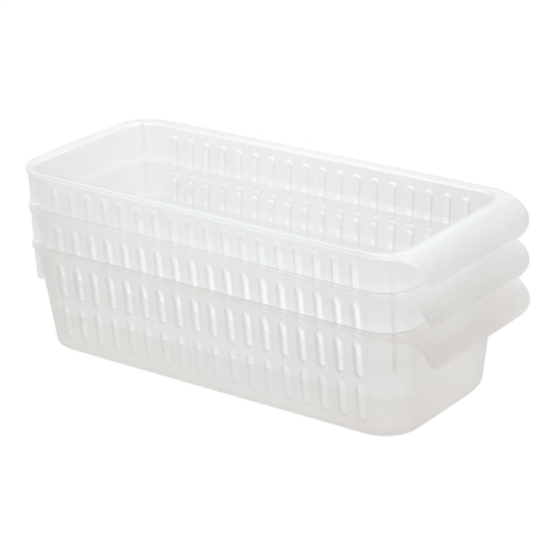 Set de 3 canastos de plástico