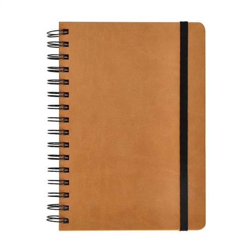 Libreta forrada con PU 120 hojas con cuadros