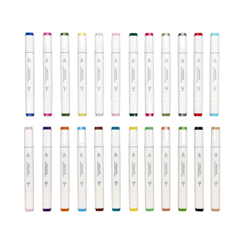 Set de 24 marcadores alcohol doble punta