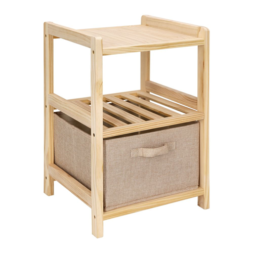 Buró dos niveles con cajón textil