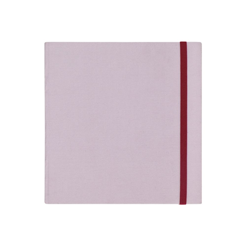 Libreta cuadrada de tela con hojas con lineas 15x15 cm