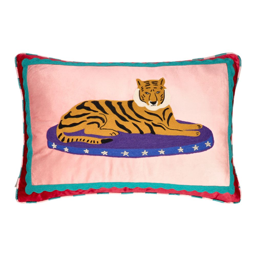 Cojín de algodón bordado con diseño 40x60 cm