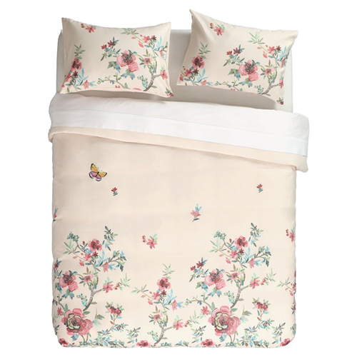 Funda de plumón estampada y bordada boró Mat/Queen