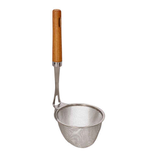 Espumadera acero inoxidable y mango madera diámetro 30 cm