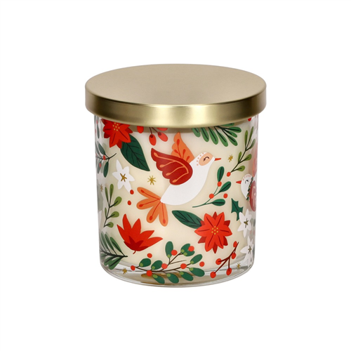 Vela vainilla mango con contendor de cerámica 8x9 cm