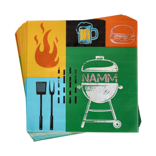 Set de 24 servilletas de papel 16.5x16.5 cm