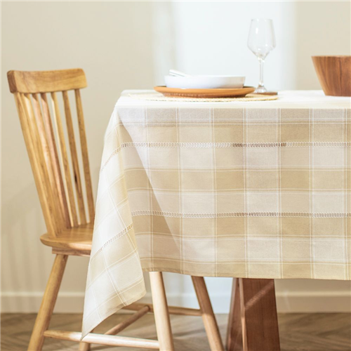 Mantel a cuadros tejido 150x250 cm