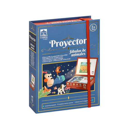 Proyector de cuentos con fábulas de animales