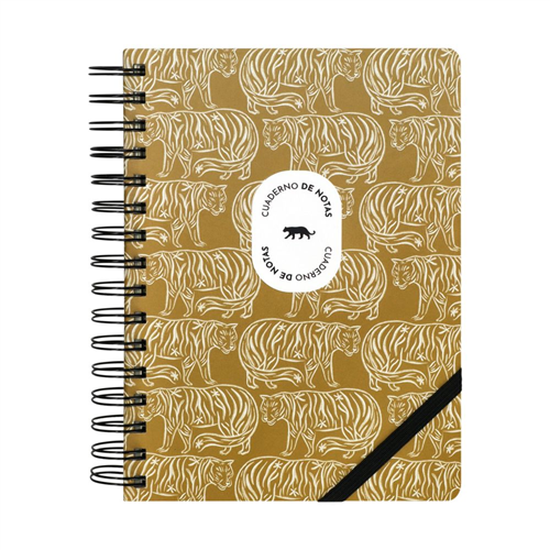 Cuaderno espiral con diseño puntos