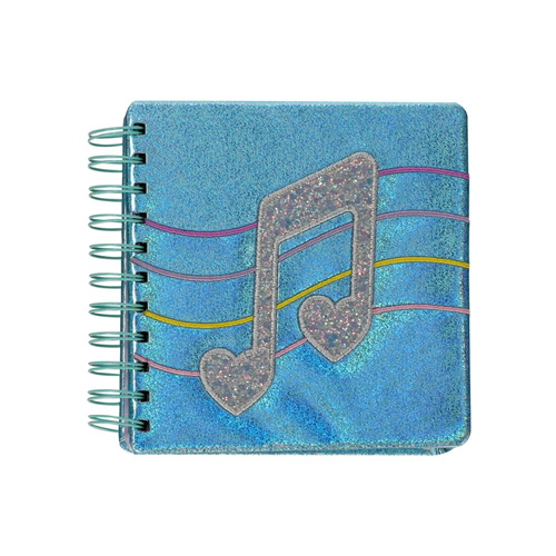 Cuaderno con diseño glitter