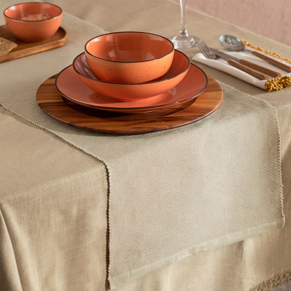 Camino de mesa de algodón 35x130 cm