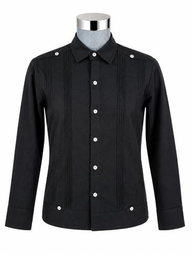 GUAYABERA ELEGANCE LARGA NEGRO<input type='hidden' value='0' name='currpag_0'>