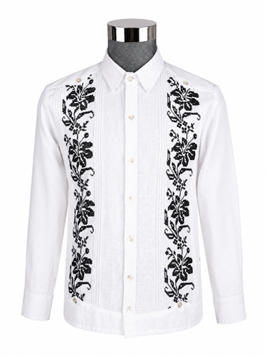 GUAYABERA FLOR DE CEBOLLA LARGA<input type='hidden' value='0' name='currpag_0'>