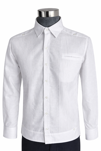 GUAYABERA PRESIDENCIAL BLANCO CABALLERO LARGA