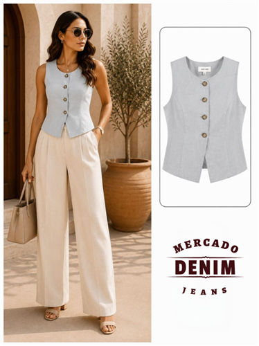 Riviera Vest - Dew Blue / 5220VN