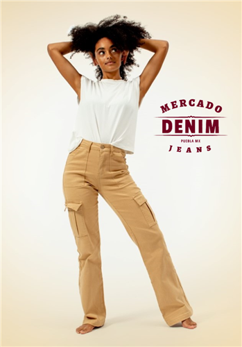 Jeans Cargo Straight Khaki / DXD0251