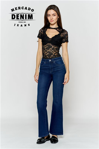 Lucky You Wide Leg Jean - Dark / EP3726