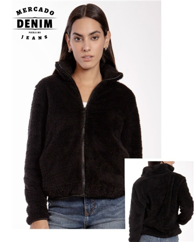 Cozy Teddy Zip - Black / BB0245