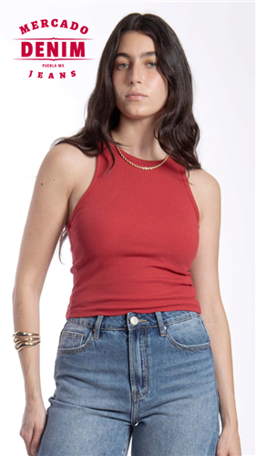 Sunlight Rib Tank - Red / BB0016
