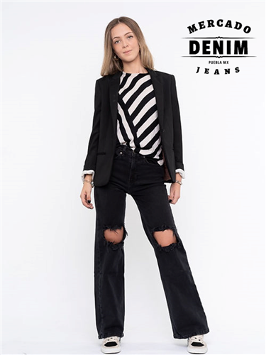 Kalahari Black / Distressed Wide Leg