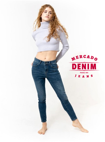 Dark Skinny Blue - Medium Rise / DXD0281