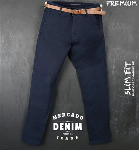 Flex Navy Pant / Gabardina 4 bolsas