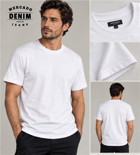 The Denim Match Tee - White
