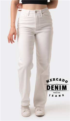 White Wide Leg Jeans / BL6321