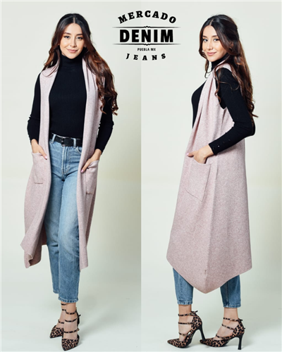 Chalet Knit Vest - Blush / 93308