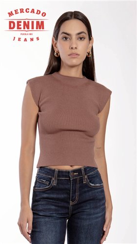 Executive Knit Top - Brown / BB0261