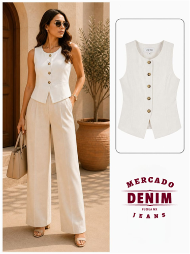 Riviera Vest - White / 5220VN